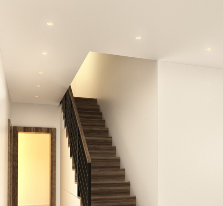 Užglaistomas GU10 lemputės rėmelis, baltas - Image 2