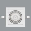 25,5W įleidžiamas šviestuvas BERYL NEW LED K-2, baltas, 4000K, IP44 - Image 3