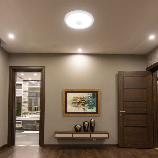 12W LED paviršinis šviestuvas, baltas, 3000/4000/6000K, su judesio davikliu - Image 2