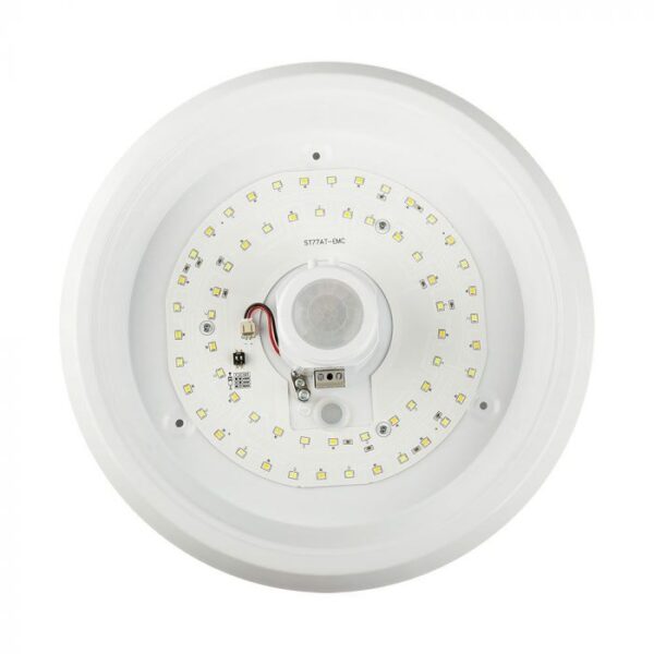 12W LED paviršinis šviestuvas, baltas, 3000/4000/6000K, su judesio davikliu - Image 5