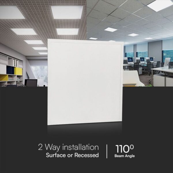 25W LED panelė, 60x60cm, balta, 4000K, 180lm/W - Image 3