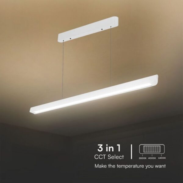 36W LED pakabinamas linijinis šviestuvas, baltas, 3000/4000/6400K - Image 5