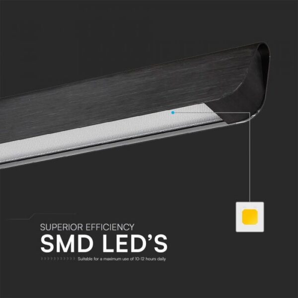 36W LED pakabinamas linijinis šviestuvas, juodas, 3000/4000/6400K - Image 4