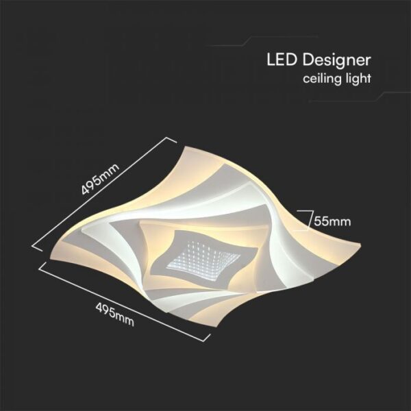 75W LED paviršinis šviestuvas, baltas, 3000-6500K, dimeriuojamas - Image 3