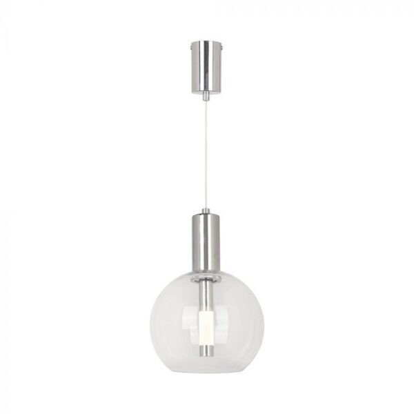 5W LED pakabinamas šviestuvas, plieno sp./skaidrus, 3000K