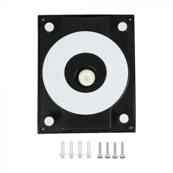 12W LED sieninis fasado šviestuvas, juodas, 6400K, IP65 - Image 5