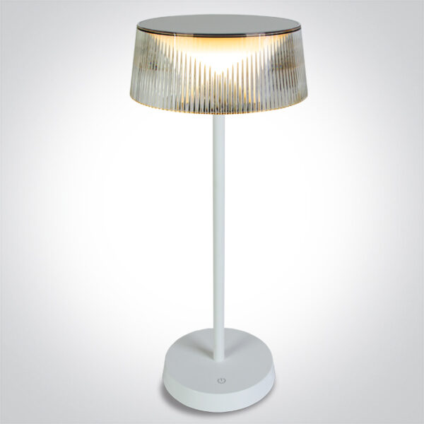 2W LED įkraunamas stalo šviestuvas, baltas, 3000K, dimeriuojamas, IP44 - Image 2