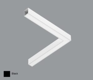 26W pakabinamas L formos šviestuvas X-LINE SLIM L-DOWN LED COMPACT, juodas, 3000K, IP40
