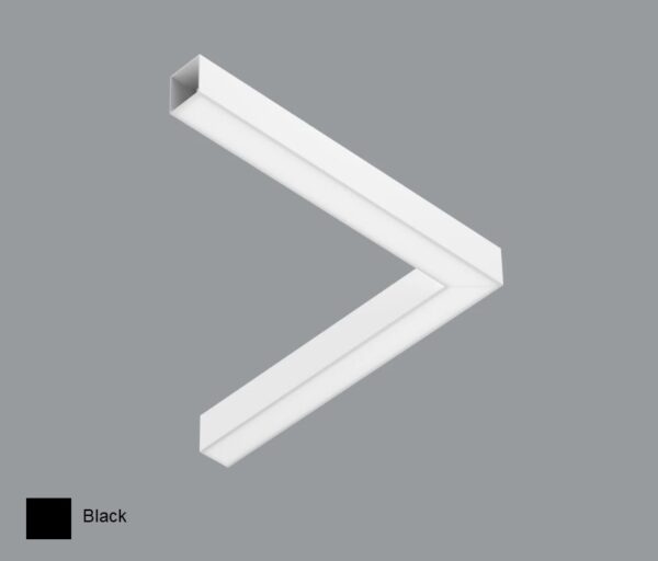 26W pakabinamas L formos šviestuvas X-LINE SLIM L-DOWN LED COMPACT, juodas, 3000K, IP40