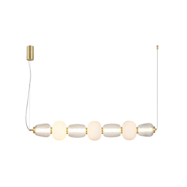 42W LED pakabinamas šviestuvas ERIS, aukso sp., 3000K