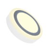 12W+3W LED paviršinė panelė V-TAC, apvali (3000K) šiltai balta
