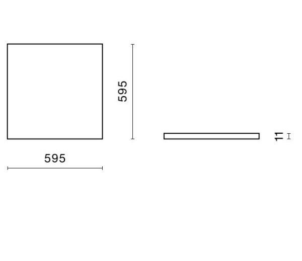 45,6W LED panelė EUROPANEL CIRCLE, 60x60cm, balta, 4000K, DALI - Image 2