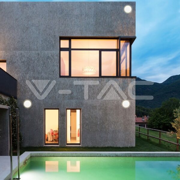 8W sieninis lauko šviestuvas, baltas, 4000K, IP65 - Image 3