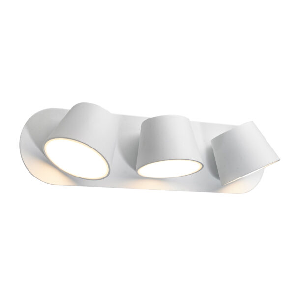 18W LED sieninis šviestuvas KUOLA, baltas, 3000K