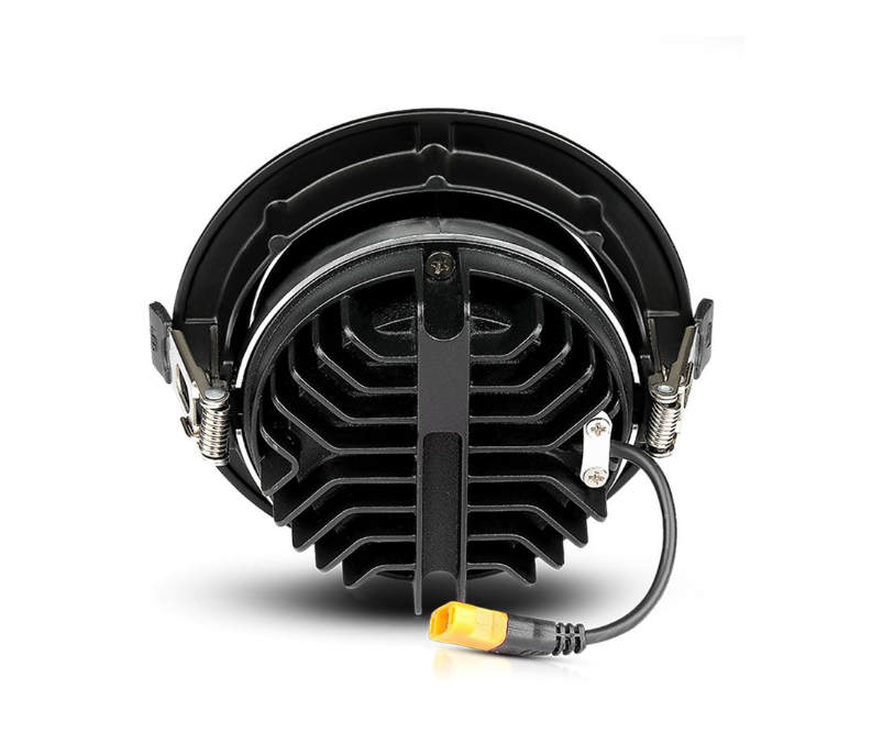 20W įleidžiamas šviestuvas, juodas, 6400K - Image 2