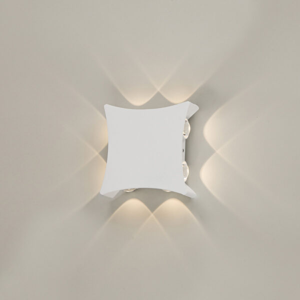 1W LED sieninis fasado šviestuvas PENSA, baltas - Image 6