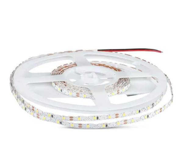 5W/m LED juosta, 60LED/m, S formos, 3000K, 5 metrų ritė