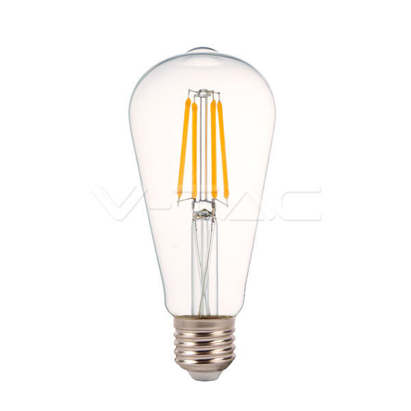 4W Filamentinė LED lemputė V-TAC E27, ST64,  2700K (šiltai balta)