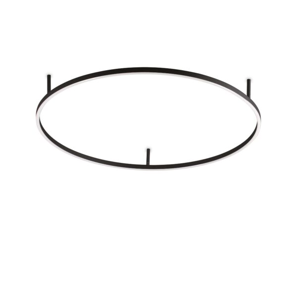 51W LED lubų šviestuvas ORACLE SLIM, juodu korpusu, 3000K