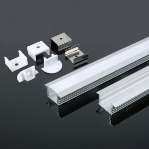 LED juostos profilis V-TAC, aliuminis, 2000x24.5x12.2mm, baltos spalvos.