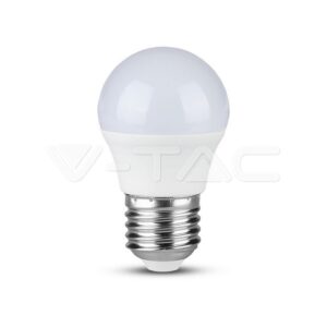6,5W LED lemputė V-TAC, G45, E27,  4000K, SAMSUNG LED chip