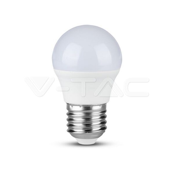 6,5W LED lemputė V-TAC, G45, E27,  4000K, SAMSUNG LED chip