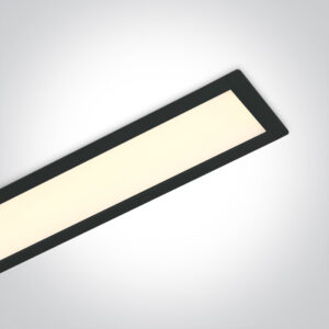 40W įleidžiamas linijinis šviestuvas, juodas, 3000K