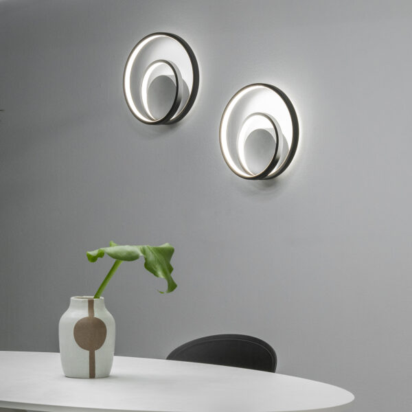 28W LED sieninis šviestuvas OZ, juodas, 3000K, dimeriuojamas - Image 2
