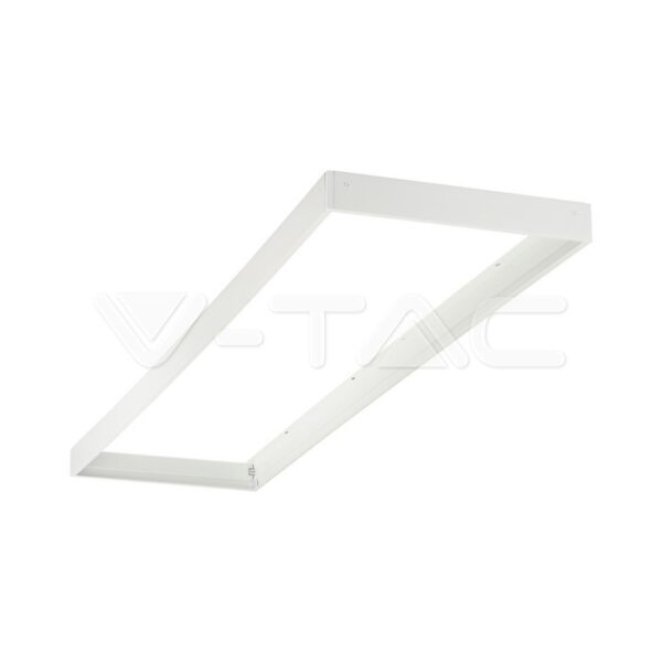 LED panelės išorinio montavimo rėmelis, 120x30cm, baltas