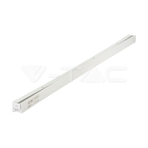 LED panelės išorinio montavimo rėmelis, 120x30cm, baltas - Image 2