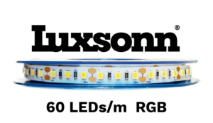 14,4 W/m LED juosta LUXSONN, 5050, 60 LED/m, RGB