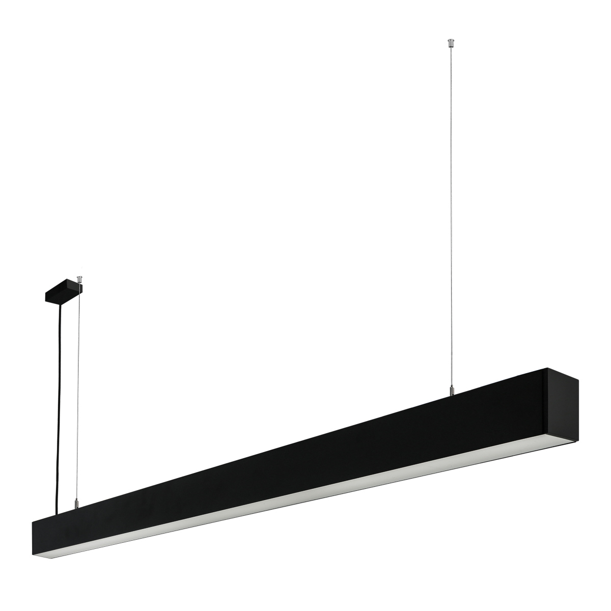 35W LED pakabinamas linijinis šviestuvas TRAVERSI RX, matinės juodos sp., 4000K
