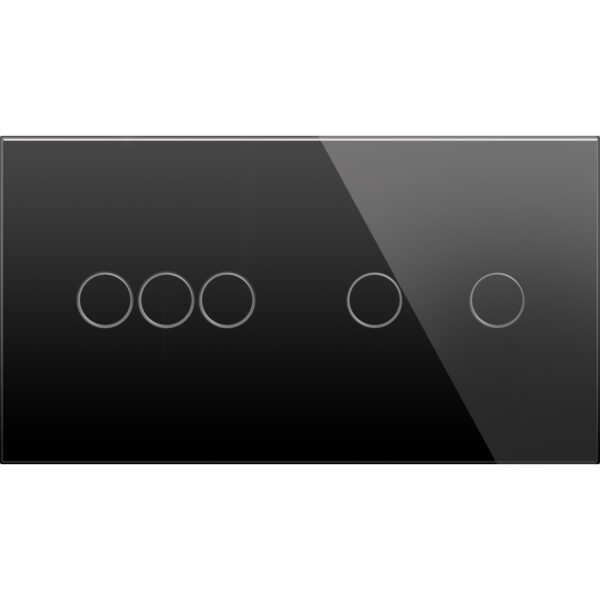 Dvivietė, tripolė/dvipolė panelė (juoda)