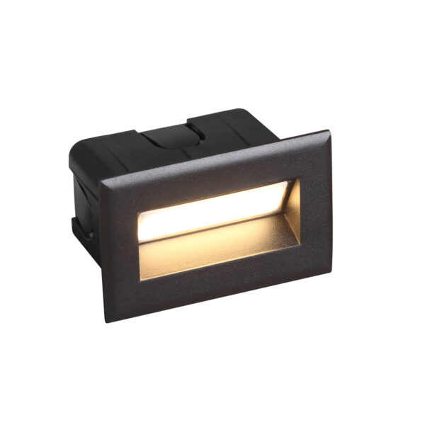 3W LED įleidžiamas fasado šviestuvas ERBA 3K, juodas, 3000K - Image 2