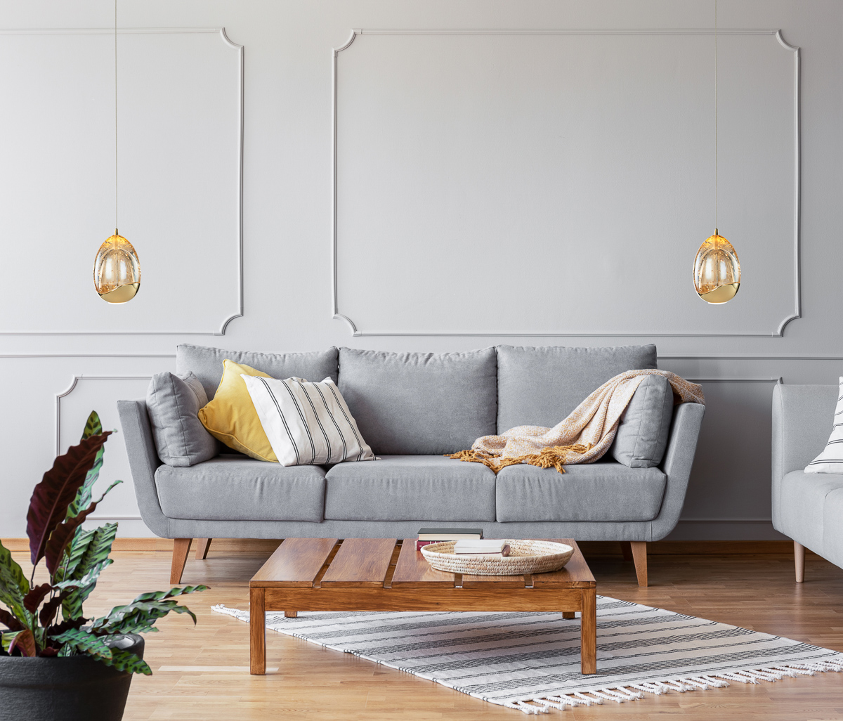 4,8W LED pakabinamas šviestuvas HUELTO, šampano sp., 3000K - Image 2