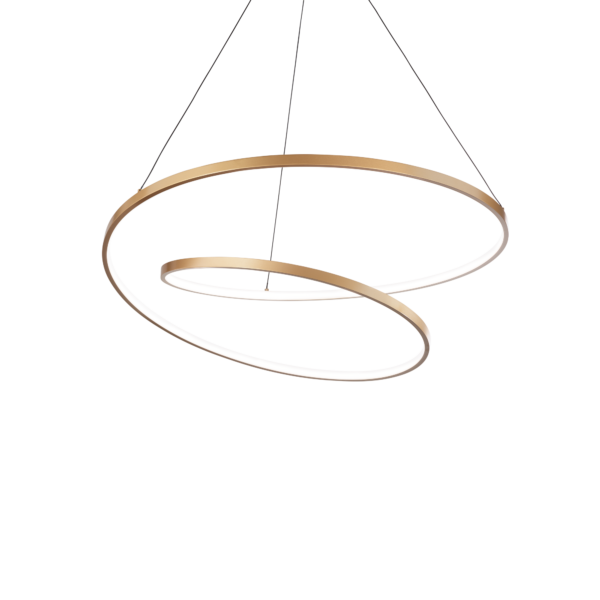 48W LED pakabinamas šviestuvas OZ, žalvario sp., 3000K, dimeriuojamas