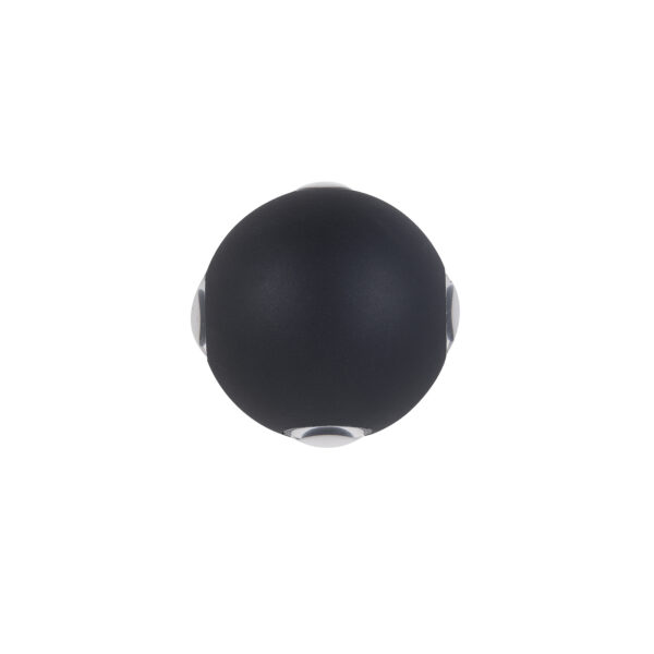 4W LED sieninis fasado šviestuvas TRIVENTO, juodas, 3000K