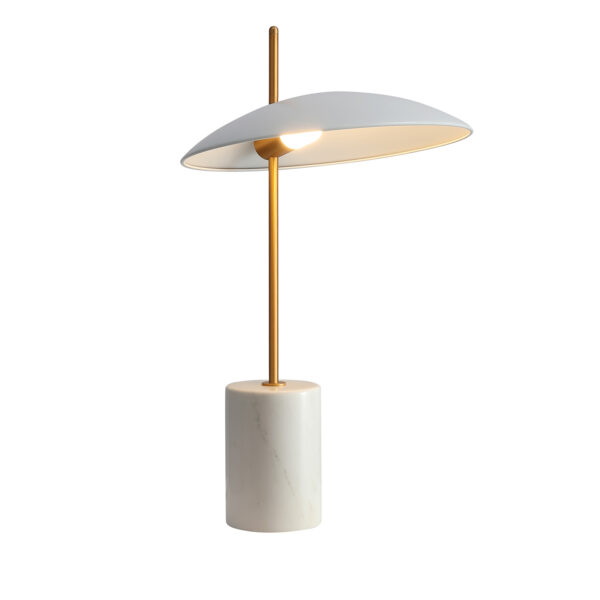 4W LED stalo šviestuvas VILAI, baltos/aukso/marmuro sp., 3000K