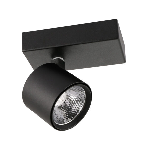 5W LED paviršinis akcentinis lubų šviestuvas BONIVA, juodas, 3000K