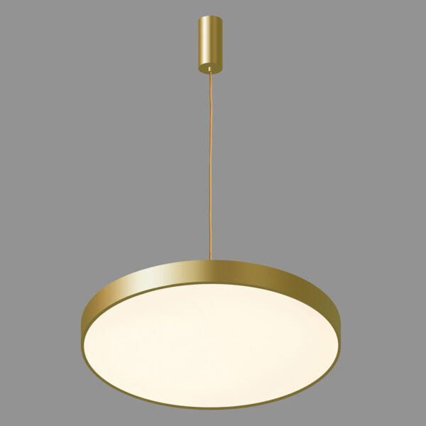 60W LED pakabinamas šviestuvas ORBITAL, aukso sp., 3000K - Image 4