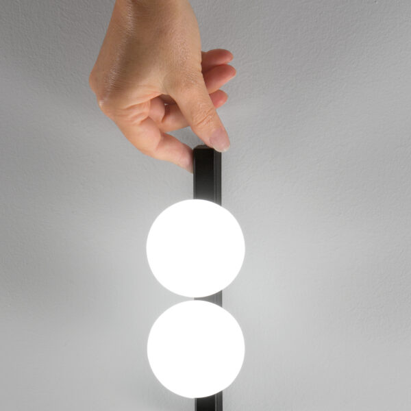 6W LED paviršinis šviestuvas PING PONG, juodas, 3000K - Image 3