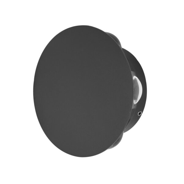 6W LED sieninis fasado šviestuvas MACBA, juodas, 3000K