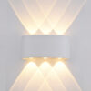 6W LED sieninis fasado šviestuvas ORTELO, baltas - Image 2