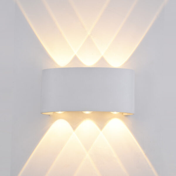 6W LED sieninis fasado šviestuvas ORTELO, baltas - Image 2