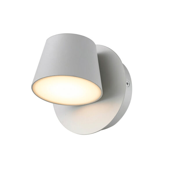 6W LED sieninis šviestuvas KUOLA, baltas, 3000K