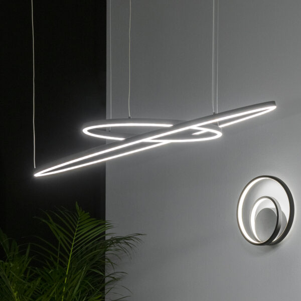 76W LED pakabinamas šviestuvas ORACLE SLIM, juodas, 3000K, dimeriuojamas - Image 3