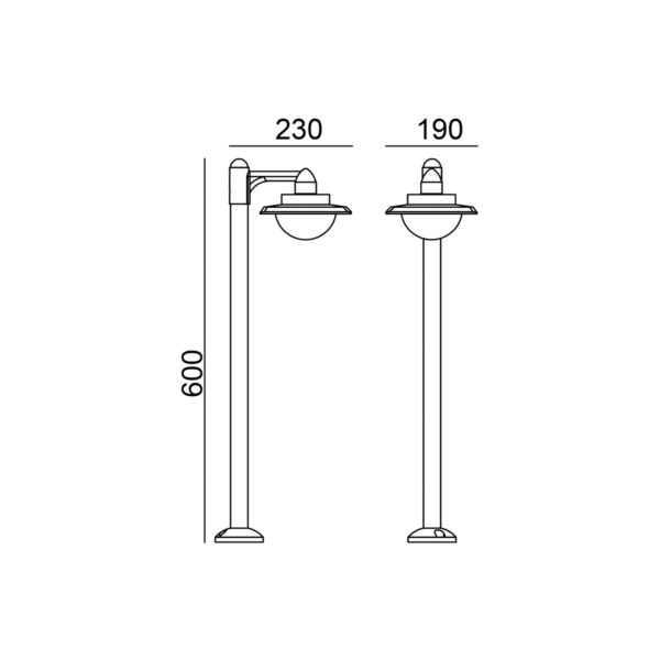 9W LED pastatomas lauko šviestuvas ISOLA 3K, juodas, 3000K - Image 4