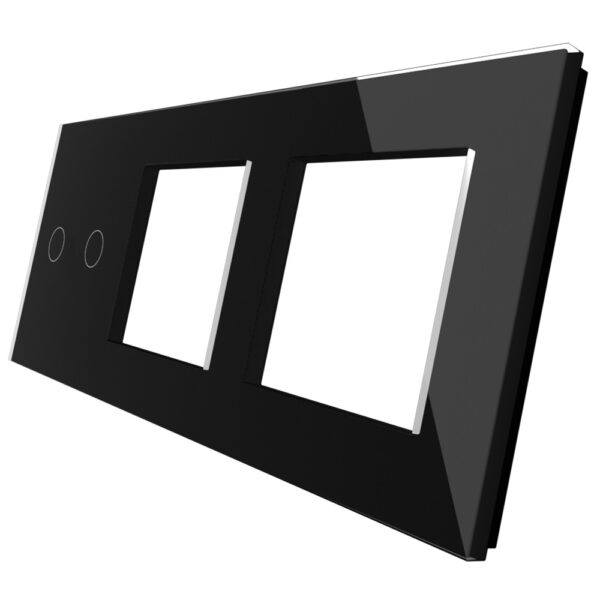 Dvipolė panelė su dviviečiu rėmeliu (juodas) - Image 2