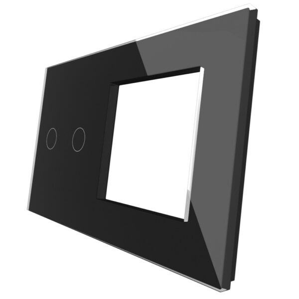 Dvipolė panelė su vienviečiu rėmeliu (juodas) - Image 2