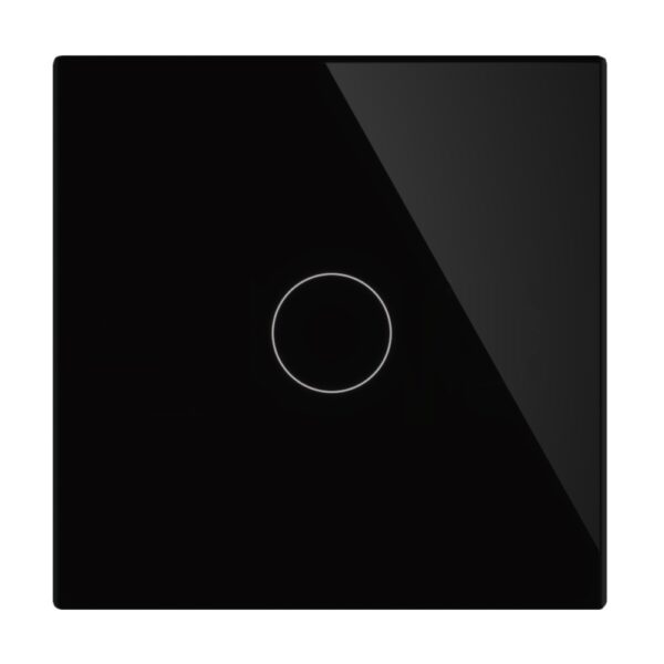 Vienpolė, sensorinė, modulinė panelė (juoda)